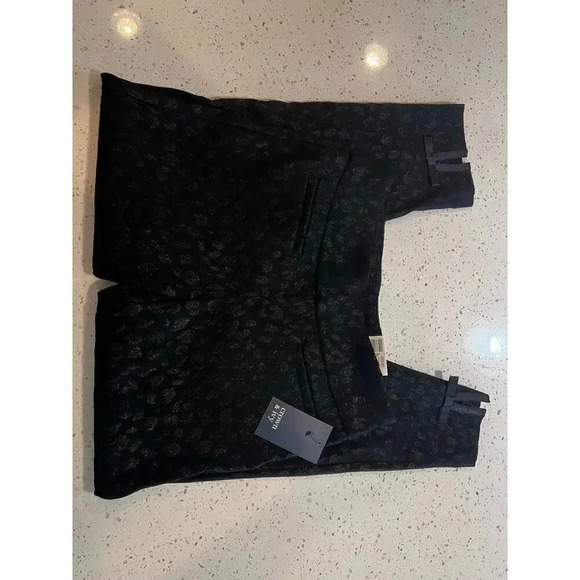 Crown & Ivy Denim - Crown & ivy  jegging pants black sparkly cheetah on black petite size 8